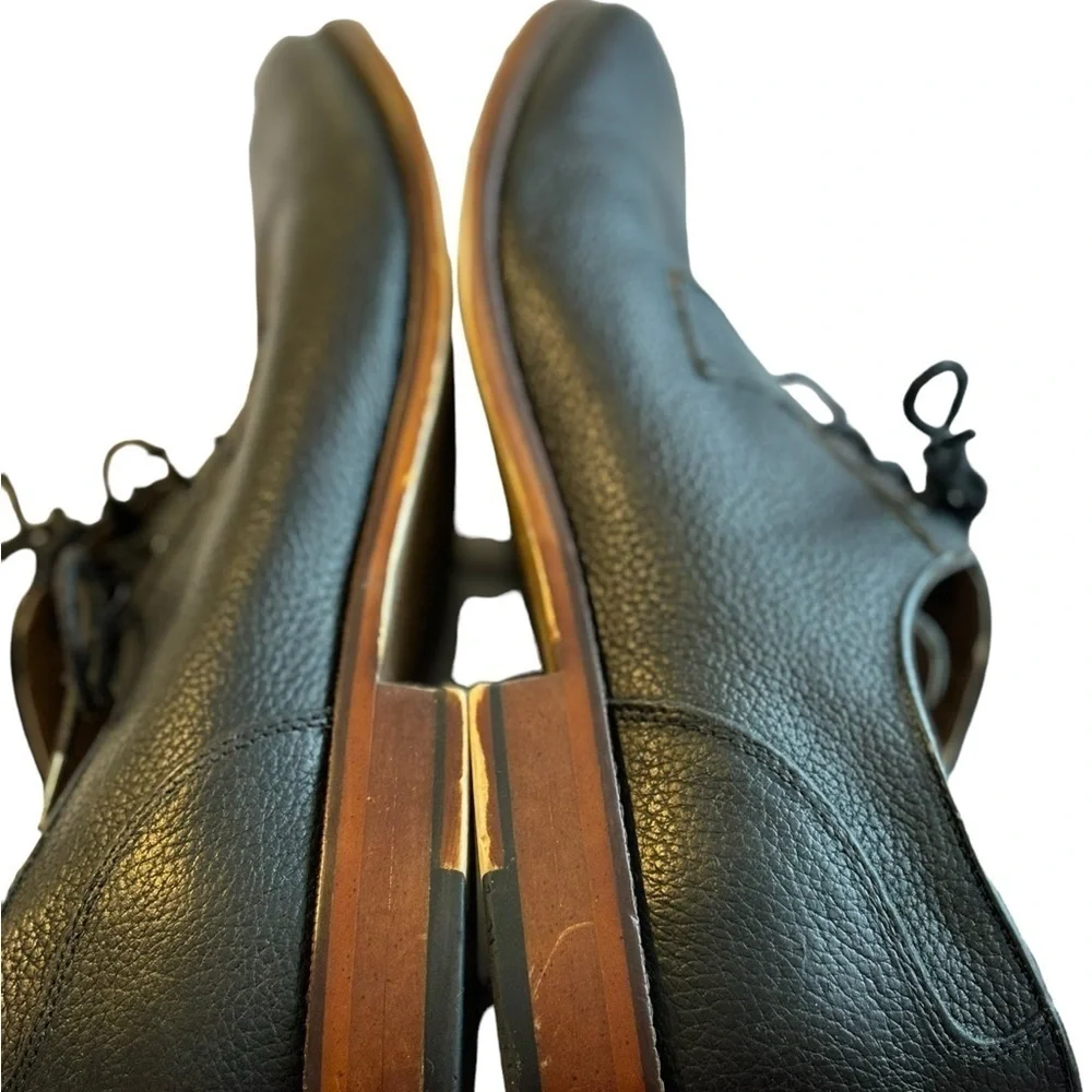 Gordon Rush Woods Black Textured Leather Lace Up Derby Oxford‎  Shoes. SZ 10.